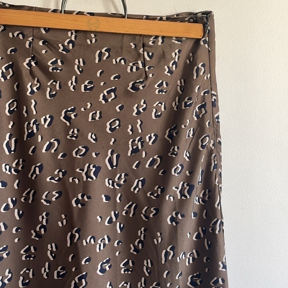 Contemporary Leopard Print Midi Skirt Hayden Med Brown Animal Contemporary - Picture 6 of 15